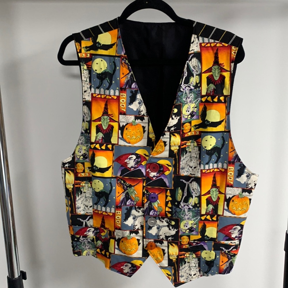 Vintage Ugly Halloween Vest Size M/L
